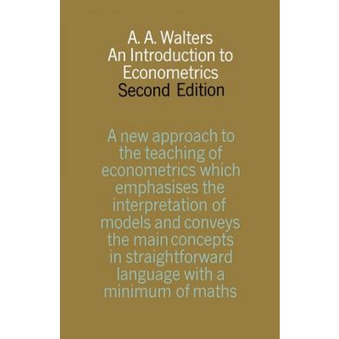 An Introduction to Econometrics Paperback, Palgrave MacMillan