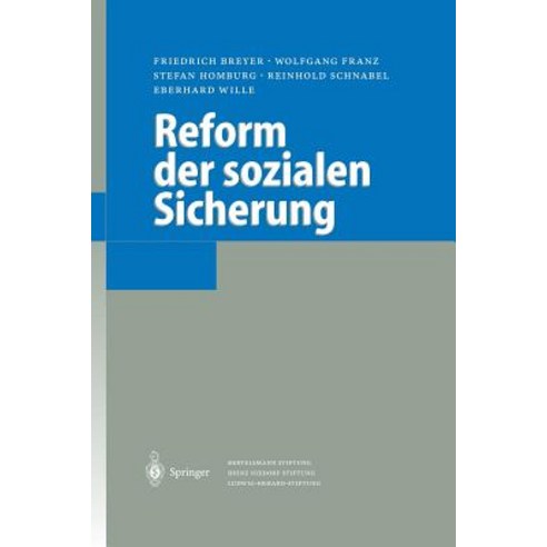 Reform Der Sozialen Sicherung Paperback, Springer