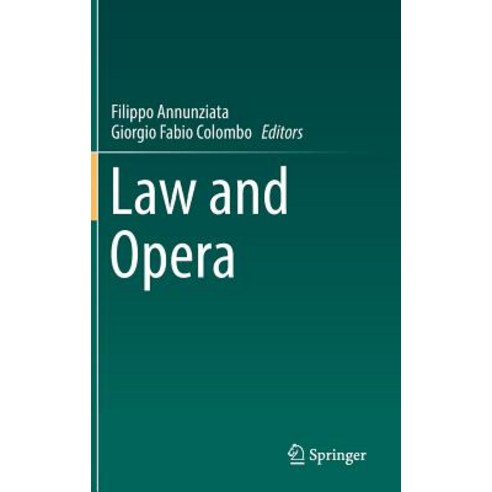 Law and Opera Hardcover, Springer