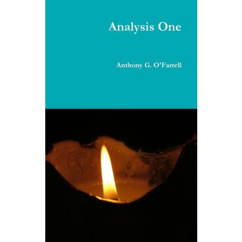 Analysis One Hardcover, Lulu.com