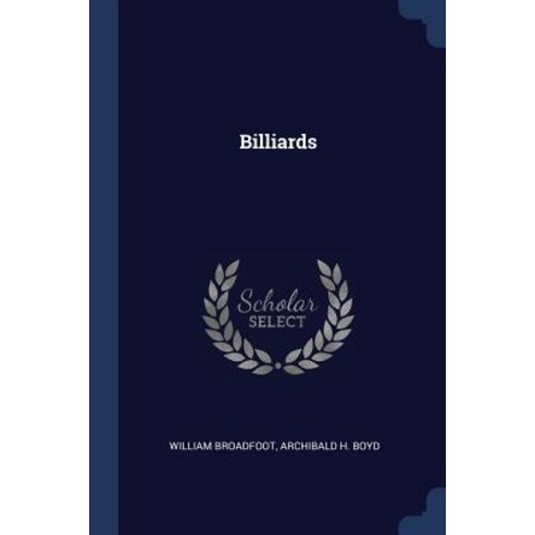 Billiards Paperback, Sagwan Press