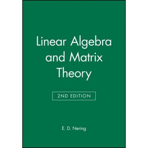 Linear Algebra and Matrix Theory Paperback, Wiley - 가격 변동 추적 그래프 - 역대가