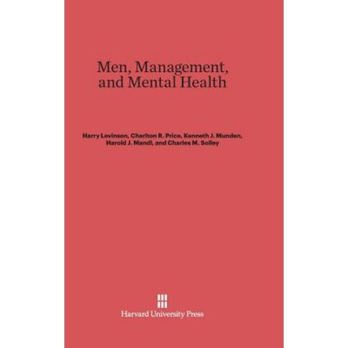 Men Management and Mental Health Hardcover, Harvard University Press