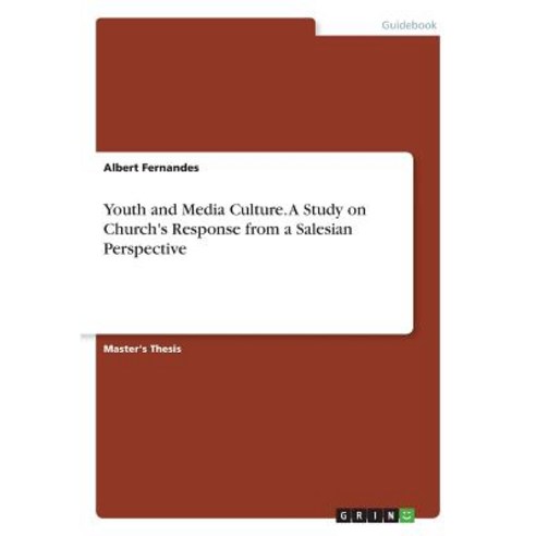 Youth and Media Culture. a Study on Church''s Response from a Salesian Perspective Paperback, Grin Publishing