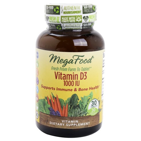 Megafood 비타민 d3 1000lu 타블렛, 30개입, 1개