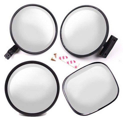 통학버스 광각후사경 보조미러 1P 학원버스 화물차 사각지대, 1개, D타입_ㄷ자고정형