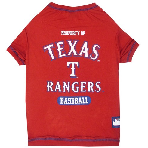 도기네이션 베이스볼 애견 티셔츠, Texas Rangers