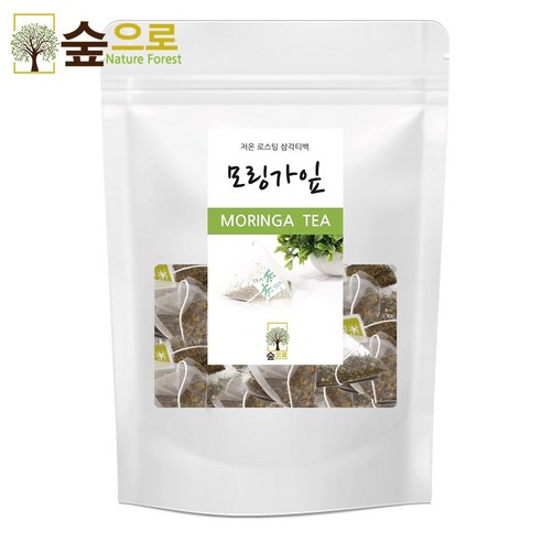 숲으로 모링가잎 삼각티백으로 상쾌하고 건강한 하루를 시작하세요!