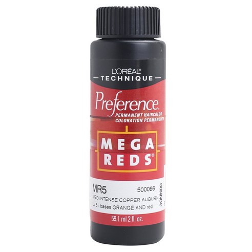 로레알 프리퍼런스 퍼머넌트 헤어컬러 메가 레드 59.1ml, MR5 Medium Intense Copper Auburn, 1개