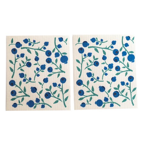 나우디자인 스웨디쉬 디쉬 키친크로스, Blueberries, 2개