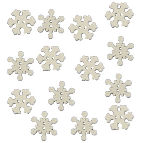 버튼갤로어 단추 테마 팩, Snowflakes, 1개