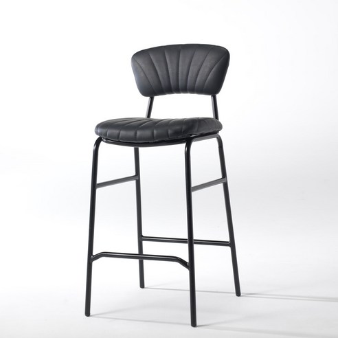 퍼니츠 샬레 바체어 바의자 바텐의자 디자인의자 인테리어의자 홈바의자, 블랙, 1개