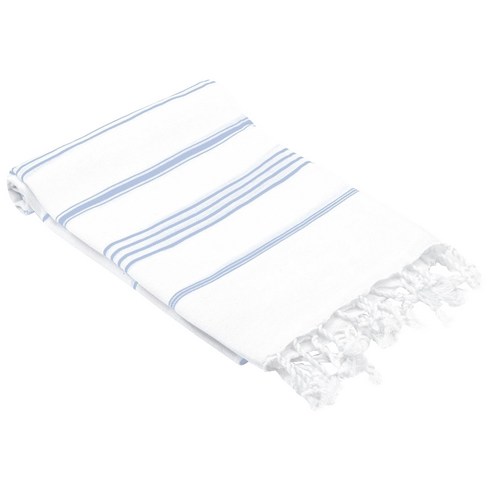 올리브앤린넨 닷차 터키쉬 핸드 키친 타월 주방수건 102 x 61 x 0.26cm, Light Blue, 1개