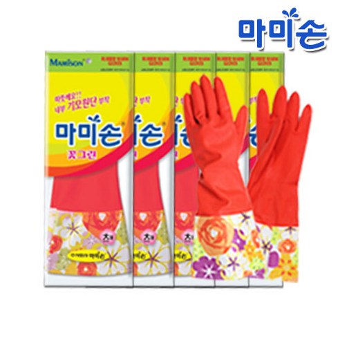 마미손 기모 고무장갑(대형) 3개, 5개