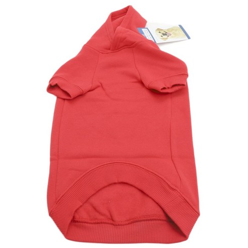 캐주얼캐닌 베이직 강아지용 후드티, Red, 1개