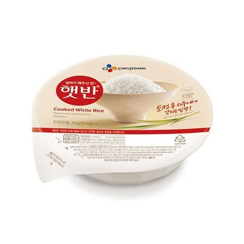 햇반 사각 즉석밥, 210g, 24개