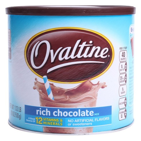 Ovaltine 리치 초콜릿, 510g, 1개
