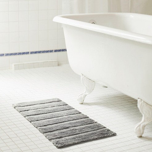 알티 벨로 마이크로파이버 배스 매트 욕실발판 50.8 x 81.3cm, Grey, 1개