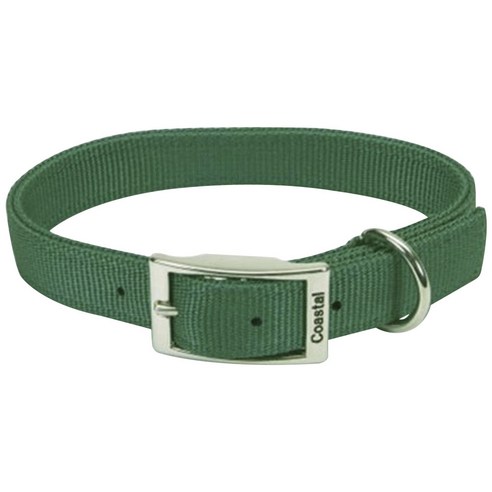 코스탈펫 나일론 더블 애견 목줄, Darkgreen