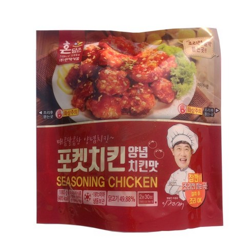 한맥푸드 [한맥]이경규의 포켓치킨 양념치킨(180gx8봉), 8개, 180g