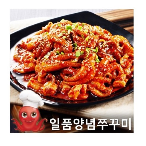 일품 양념쭈꾸미 볶음 500g 술안주 혼술, 2개, 500g