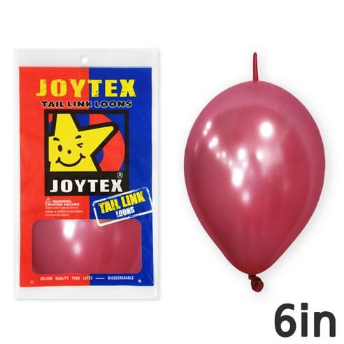 피플스파티 조이텍스_6인치(15cm)펄 링크룬 풍선 50개입, 버건디, 1개
