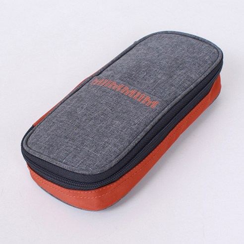 미임 콤보 펜케이스 파우치형 필통, 마젠타, 1개