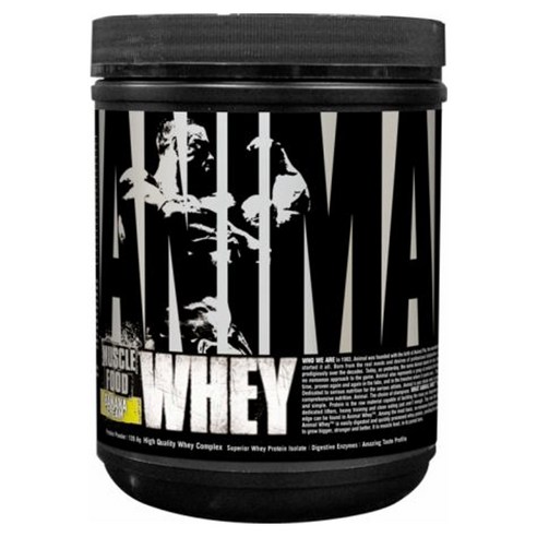 Universal Nutrition 애니멀 머슬 푸드 웨이 프로틴, 바나나 크림(Banana Cream), 128.6g