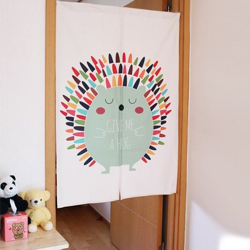 시바타 바란스 가리개커튼(고슴도치)