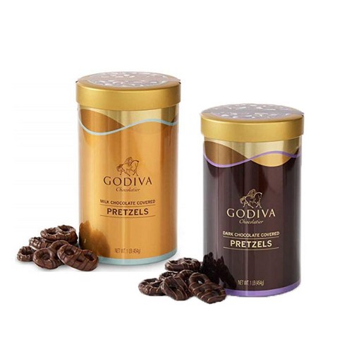 GODIVA 고디바 프레즐 다크 초콜렛 커버드 454g, Dark Chocolate-Pretzels