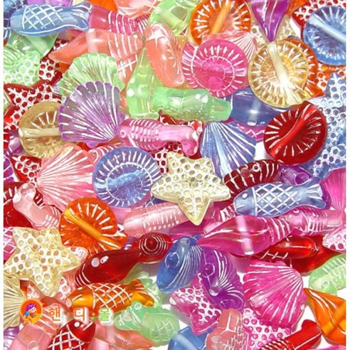 핸디몰 바다구슬 모음(꾸미기재료 비즈재료), 거북이(50g)