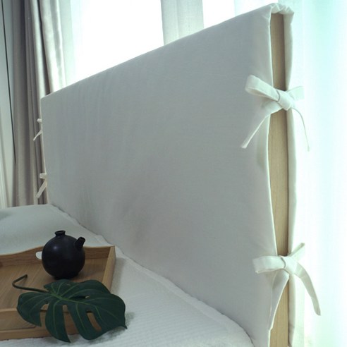 데코코 자연염색 침대 헤드커버 - 12color 헤드쿠션, 그레이