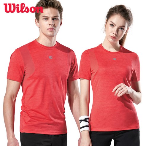 윌슨 라운드 반팔티셔츠 2385 2386 레드 단체복