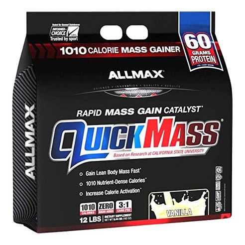 Allmax 퀵매스 래피드 매스 게인 카탈리스트, 1개, 5.44kg