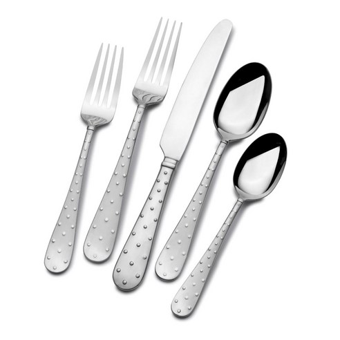 타올 에브리데이 양식커트러리 5종 세트 4개입, Pointelle, Dinner Fork + Salad Fork + Dinner Knife + Dinner Spoon + Teaspoon