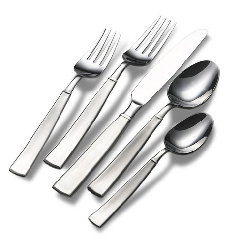 타올 에브리데이 양식커트러리 5종 세트 4개입, Satin Balance, Dinner Fork + Salad Fork + Dinner Knife + Dinner Spoon + Teaspoon