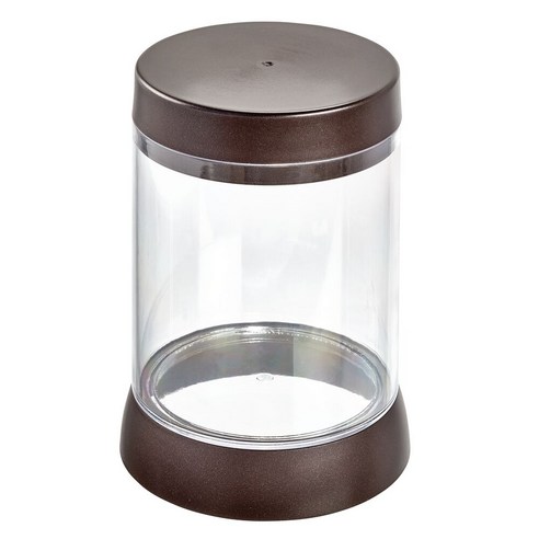 iDESIGN 헤일리 캐니스터, Clear + Bronze, 1개