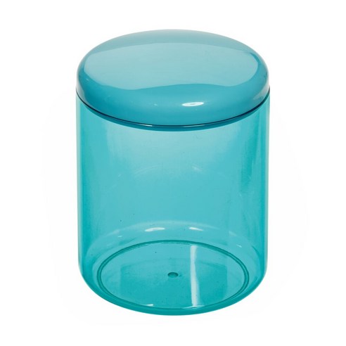 iDESIGN 핀 캐니스터 욕실 소품, Teal, 1개