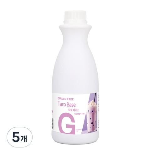 그린트리 타로 밀크티베이스, 5개, 1개입, 1.2kg