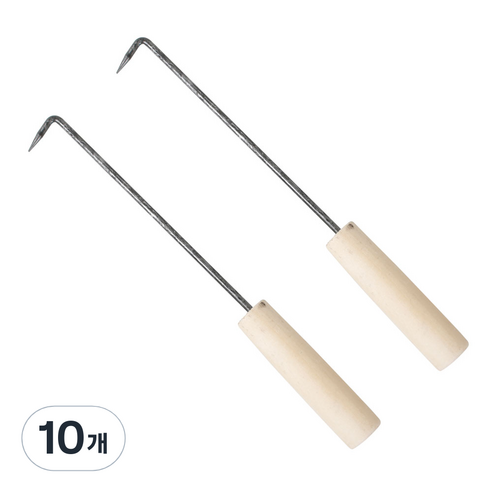 카시안 비닐 갈고리(마늘손) 중(30cm) KA 다용도 갈쿠리 갈퀴, 10개