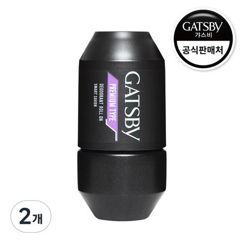 갸스비 프리미엄 타입 데오도란트 롤온 스마트 샤봉, 2개, 60ml