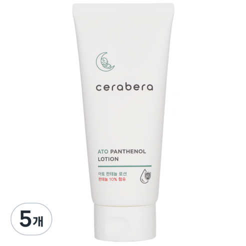 보습진정로션 세라베라 아토 판테놀 로션 (얼굴 바디 보습 피부장벽 판테놀10%), 5개, 180ml