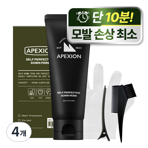 에펙션 셀프 퍼펙션 다운펌, 4개, 100ml