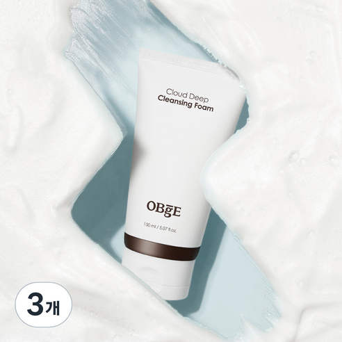 OBge 클라우드 딥 클렌징폼, 3개, 150ml