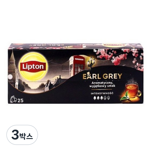 회사 총무 서무 립톤 얼그레이 티백, 25개입, 3박스
