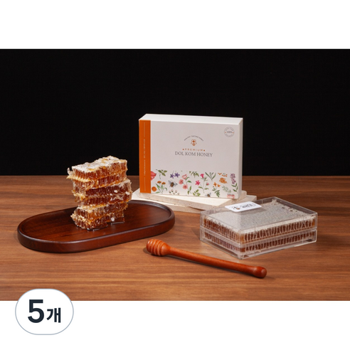 돌콤허니 선물용 답례품 천연 벌집꿀, 5개, 500g
