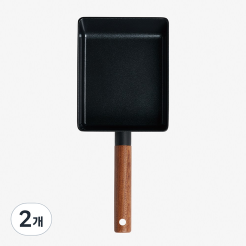 트루쿡 세라믹 IH 인덕션 미니 계란말이팬 블랙, 2개, 19cm