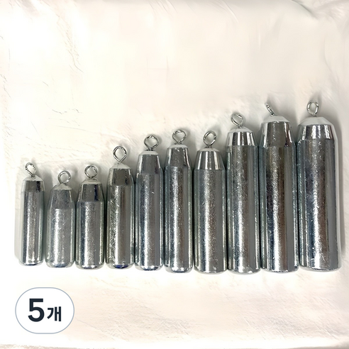 치프몰 친환경 회전고리 강철 봉돌, 5개, 20개입