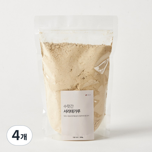수랏간 태우지 않고 볶은 국산 서리태가루, 4개, 500g