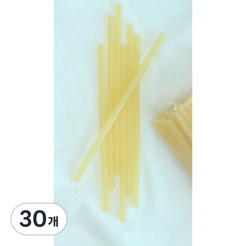 7mm 국산 강력 글루건 심 스틱 황색 노란색, 30개